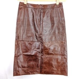 Gap Midi Leather Skirt